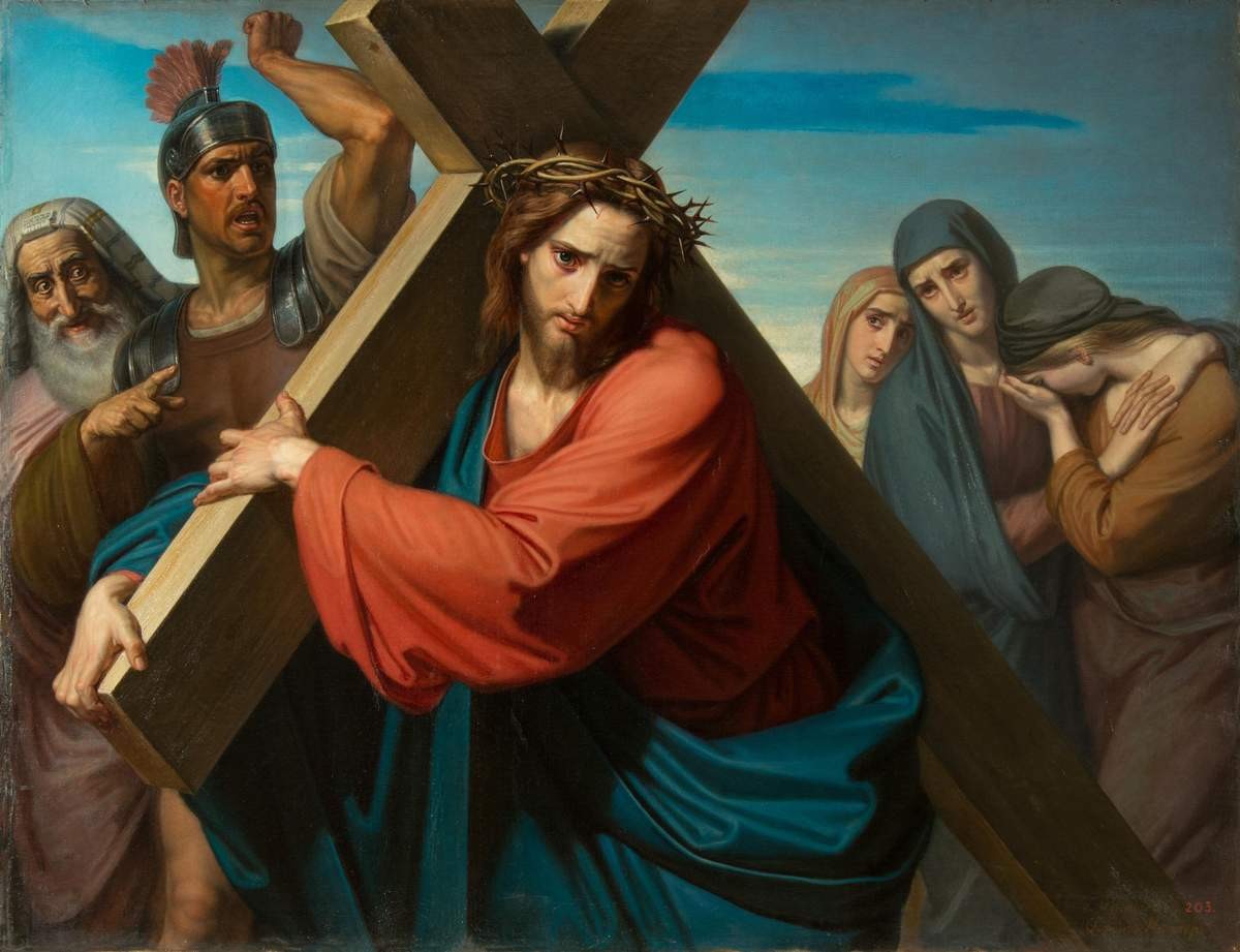 Несение креста, Otto Friedrich Theodor von Möller, 1869
