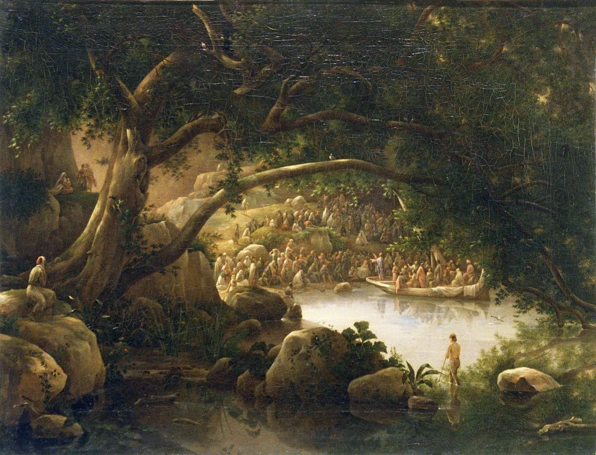 Проповедь Христа на Геннисаретском озере, Grigory Chernetsov, 1852