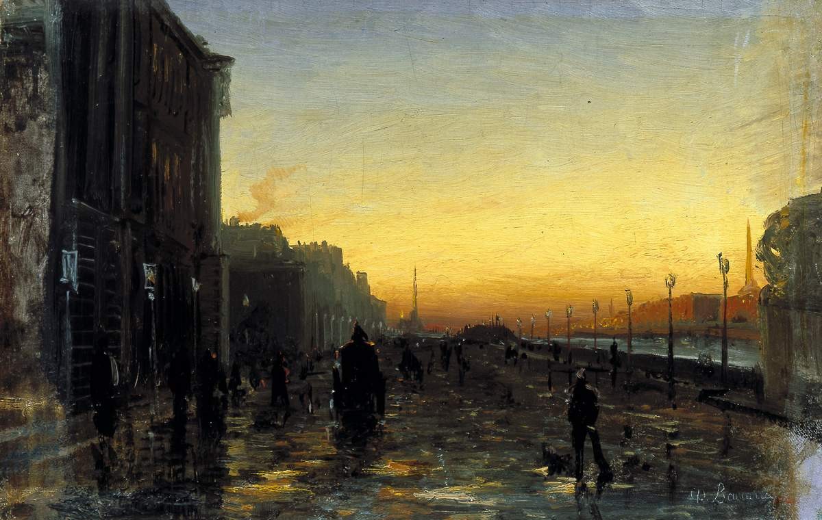 Заря в Петербурге, Fyodor Vasilyev, 1869–1871