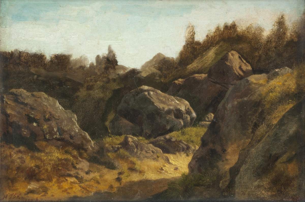 На острове Валааме. Камни, Fyodor Vasilyev, 1867