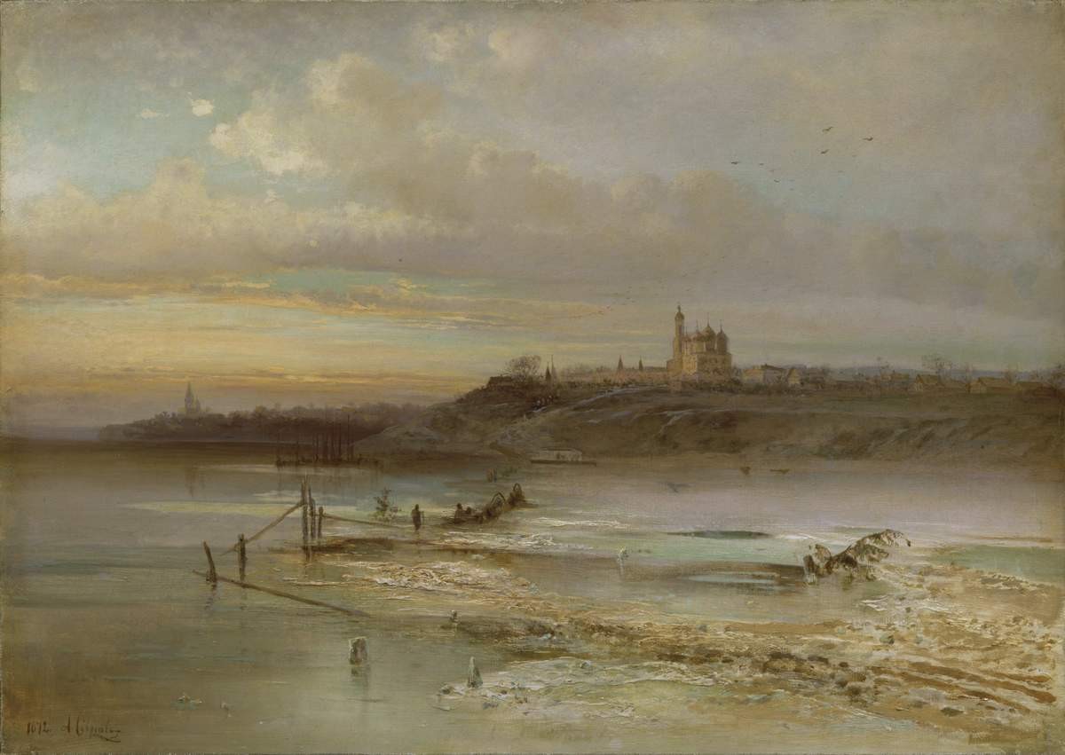 Оттепель. Ярославль, Alexei Savrasov, 1874