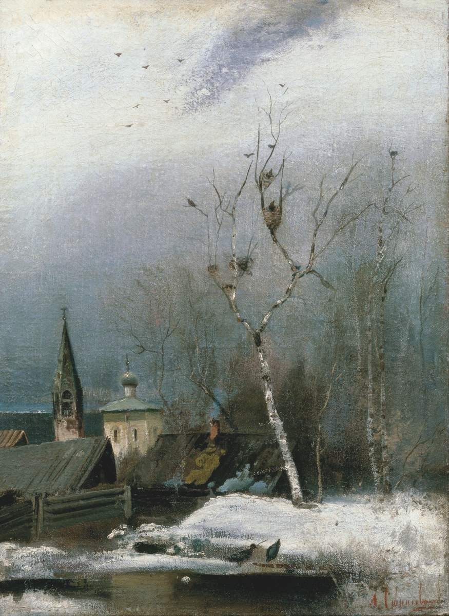 Ранняя весна, Alexei Savrasov, 1880s–1890s