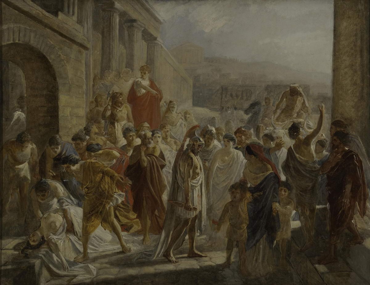Смерть Виргинии, Nikolai Ge, 1857-1858