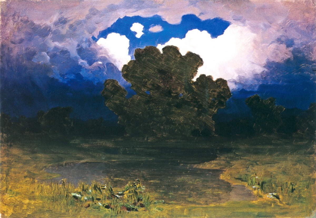 Лесное озеро. Облако, Arkhip Kuindzhi, 1900s