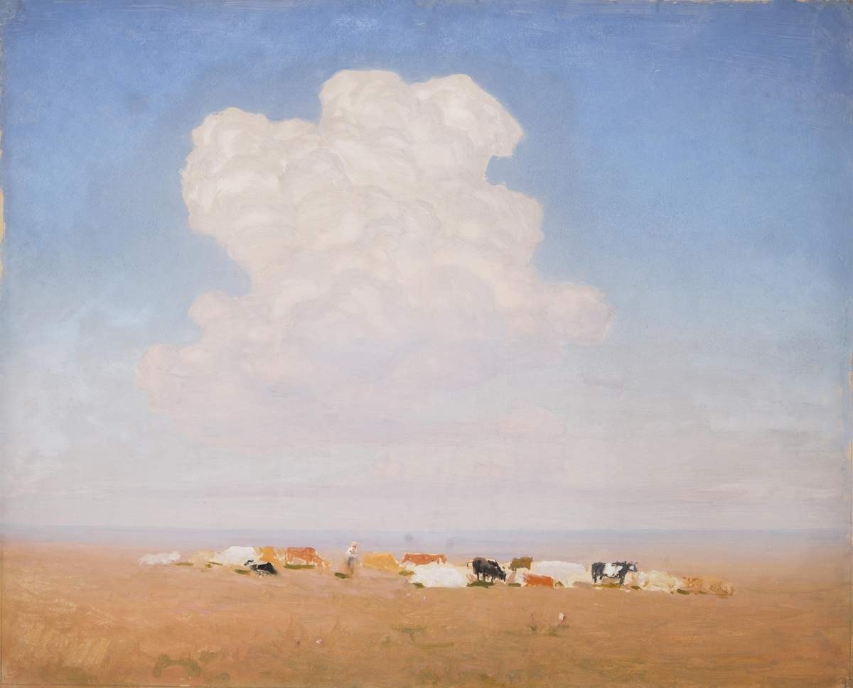 Полдень. Стадо в степи, Arkhip Kuindzhi, between 1890 and 1895