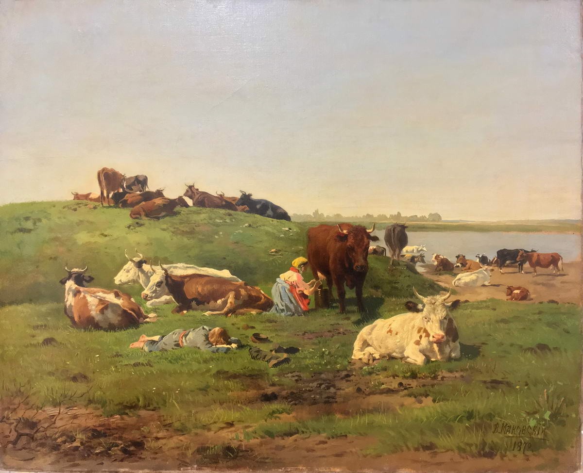 Стадо, Vladimir Makovsky, 1872