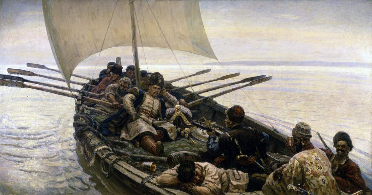 Степан Разин, Vasily Surikov, 1906 (частично переписана в 1910)