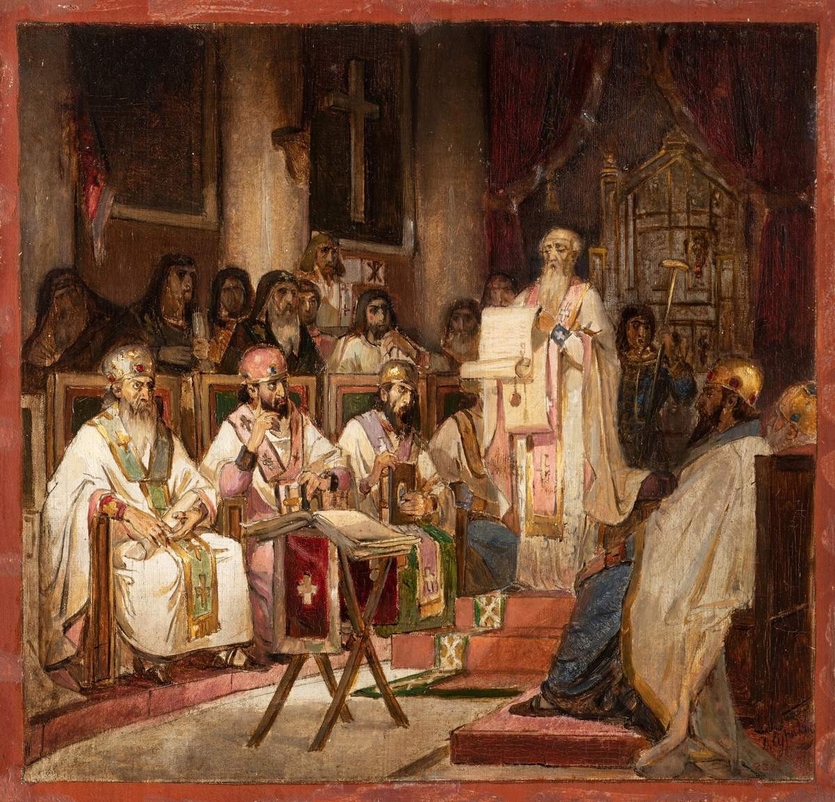 Второй Вселенский Константинопольский Собор, Vasily Surikov, 1876