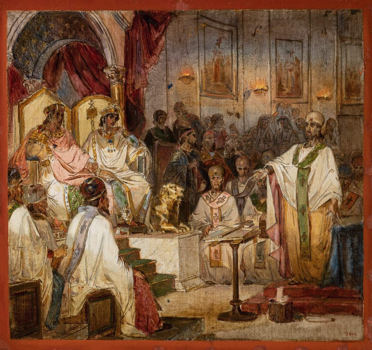 Четвертый Вселенский Халкидонский Собор, Vasily Surikov, 1876