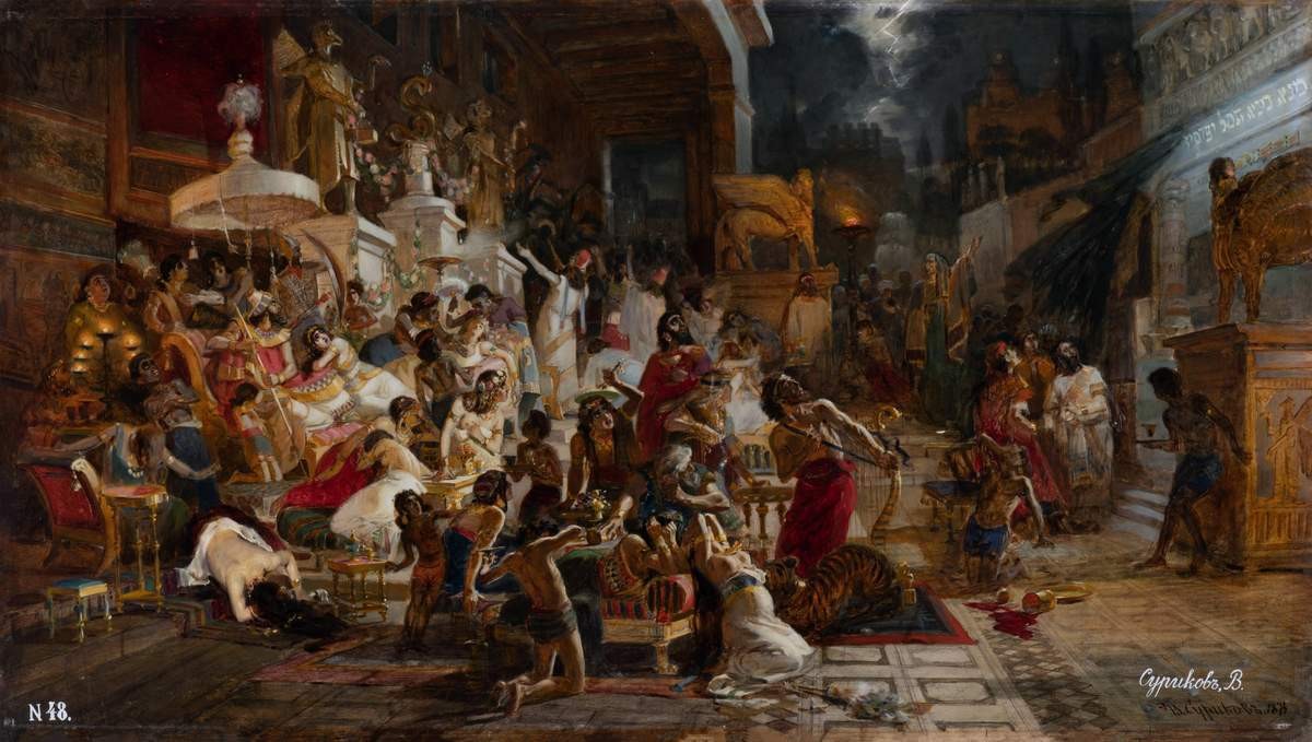 Пир Валтасара, Vasily Surikov, 1874