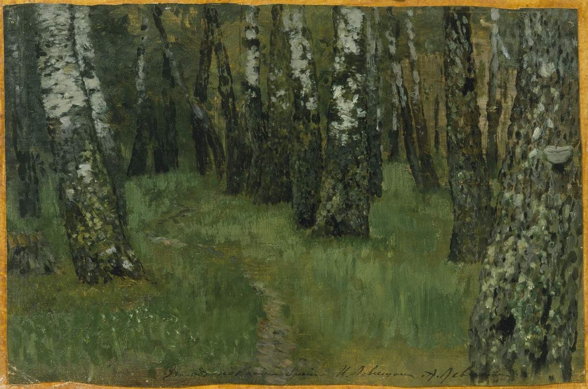 В березовой роще, Isaac Levitan, 1880s