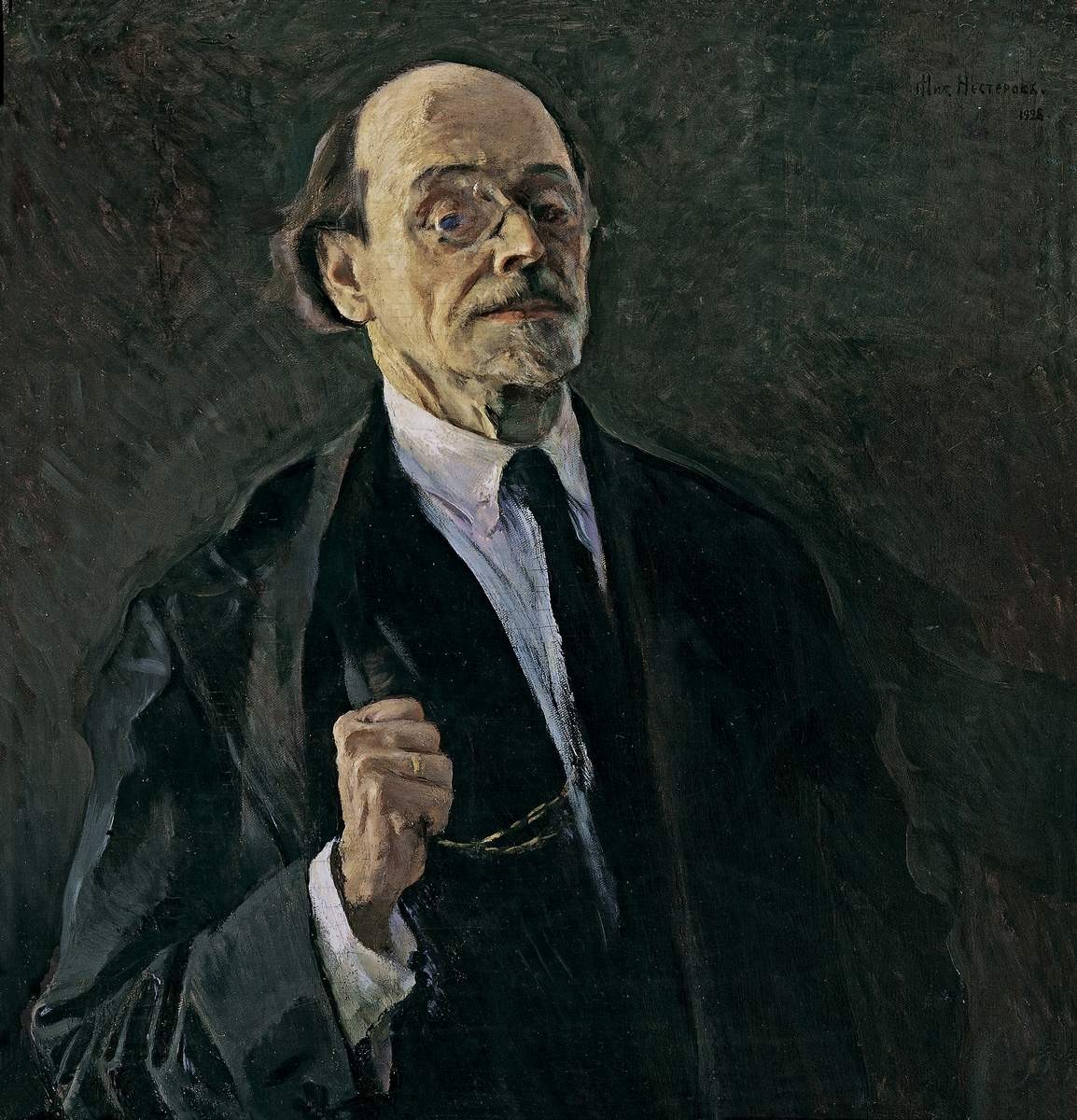 Автопортрет, Mikhail Nesterov, 1928