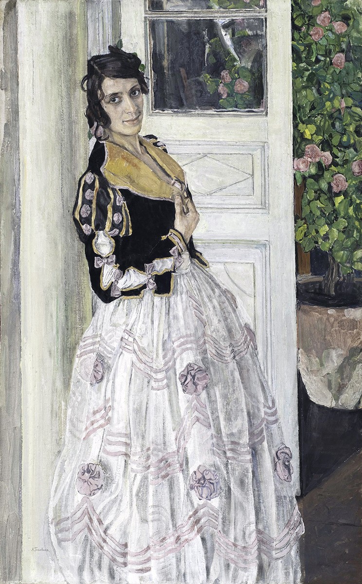 Испанка на балконе, Aleksandr Golovin, 1911