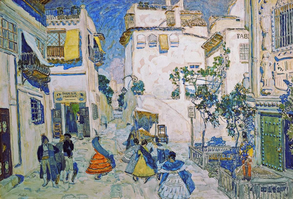 Улица Севильи, Aleksandr Golovin, 1908