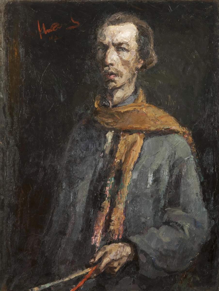 Автопортрет, Yaroslav Nikolaev, 1942