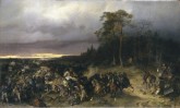 Battle Between the Russians and the Swedes at Lesnaya on 28 October 1708