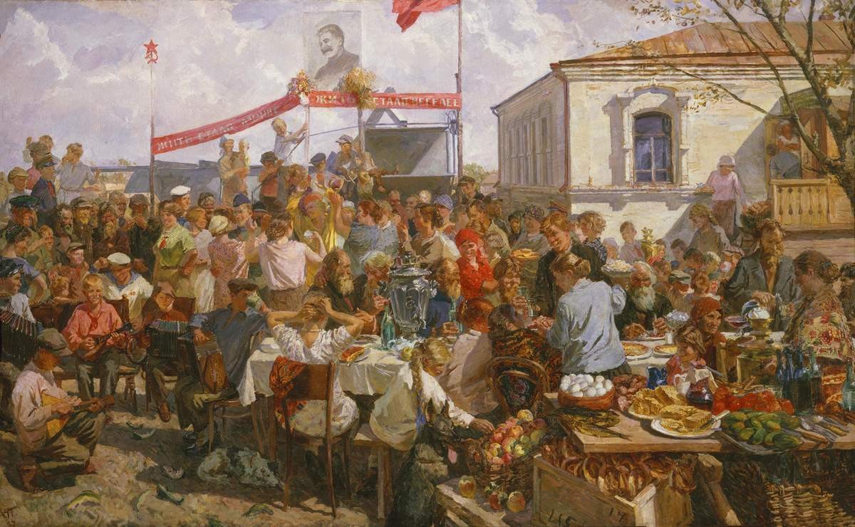 Колхозный праздник, Arkady Plastov, 1937