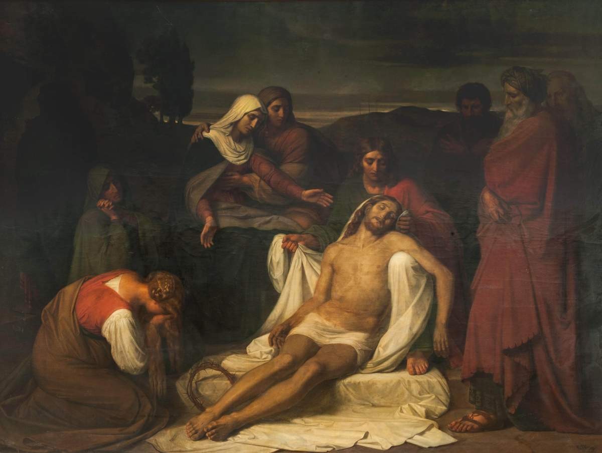 Положение во гроб, Karl Gottlieb Wenig, 1859
