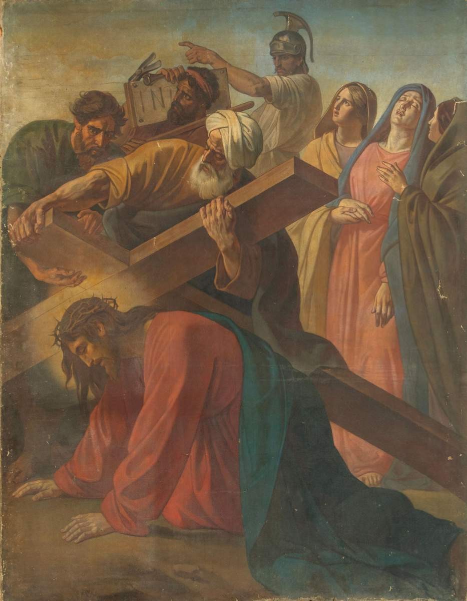 Несение креста, Otto Friedrich Theodor von Möller, 1871