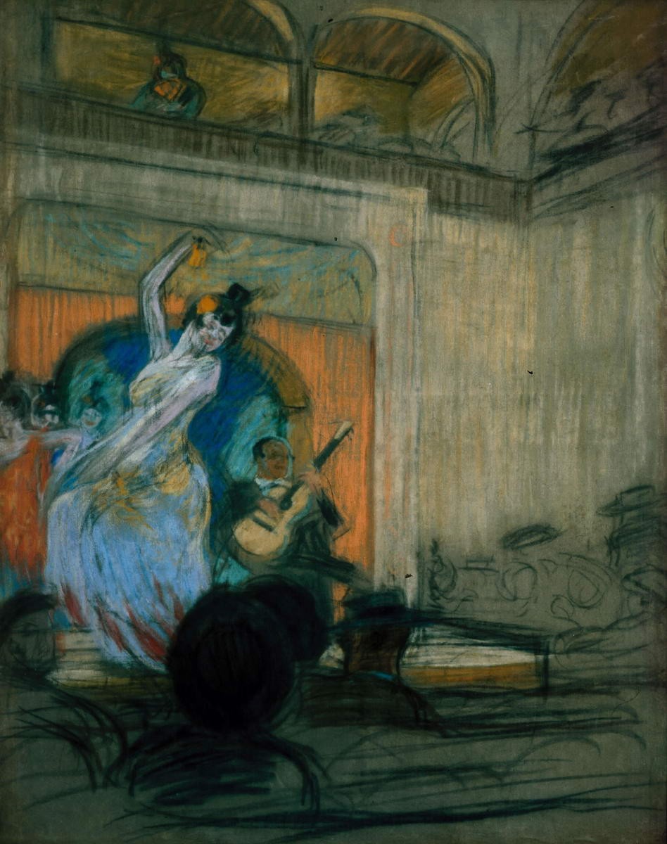 Танцовщица в кабаре, Boris Kustodiev, 1904