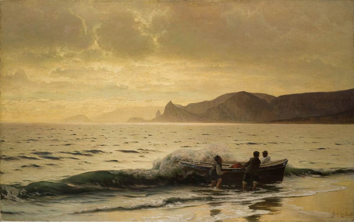 Берег моря у Судака (Крым), Vladimir Orlovsky, 1889