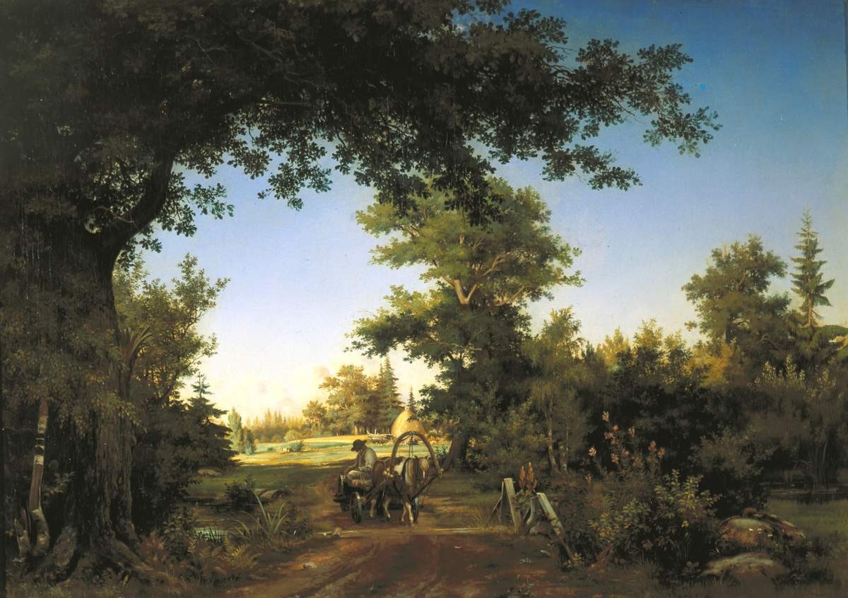 Вид в окрестностях Петербурга, Ivan Shishkin, 1856