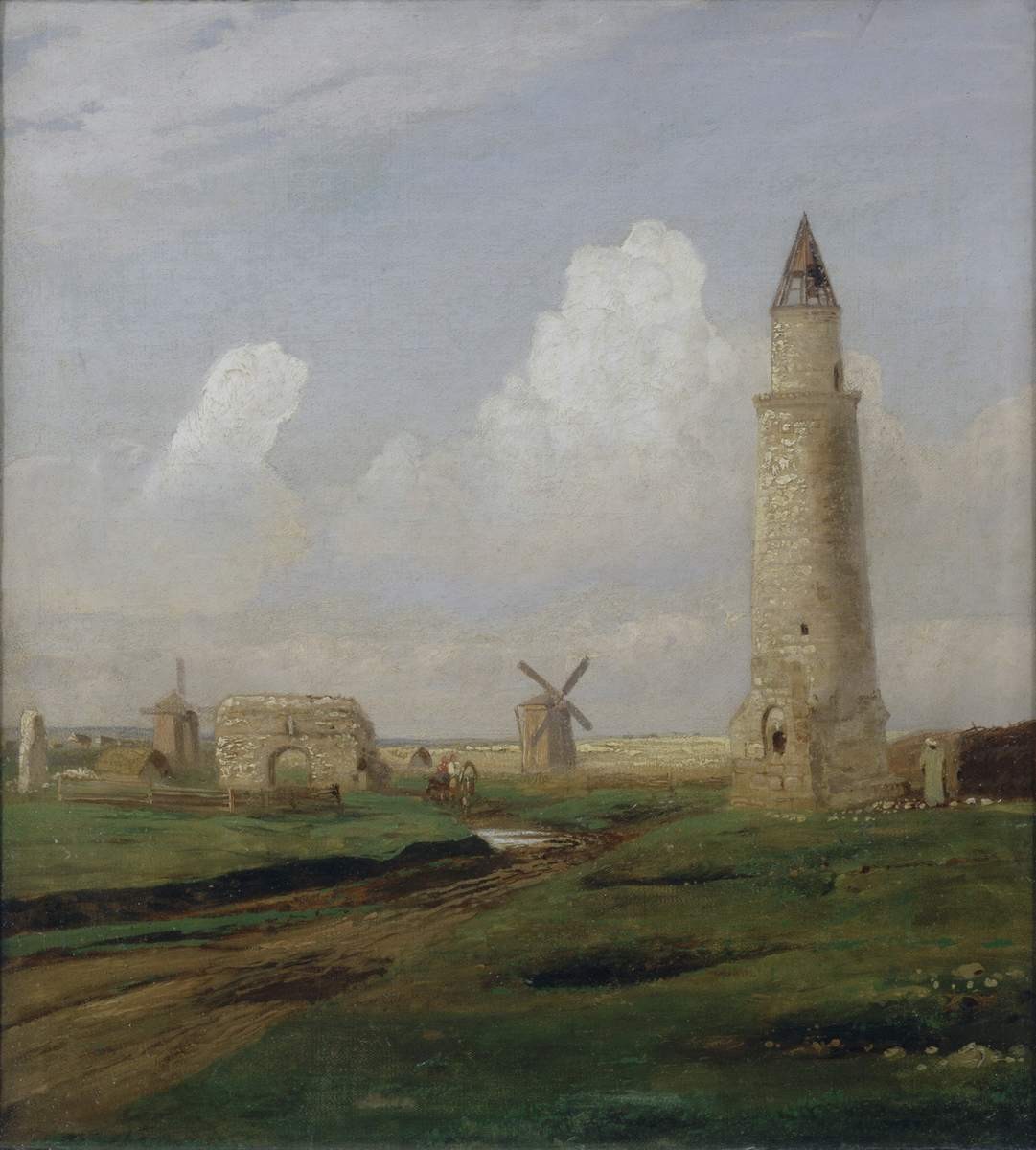 Село Болгары. Малый минарет и развалины Белой палаты, Alexei Savrasov, between 1872 and 1874