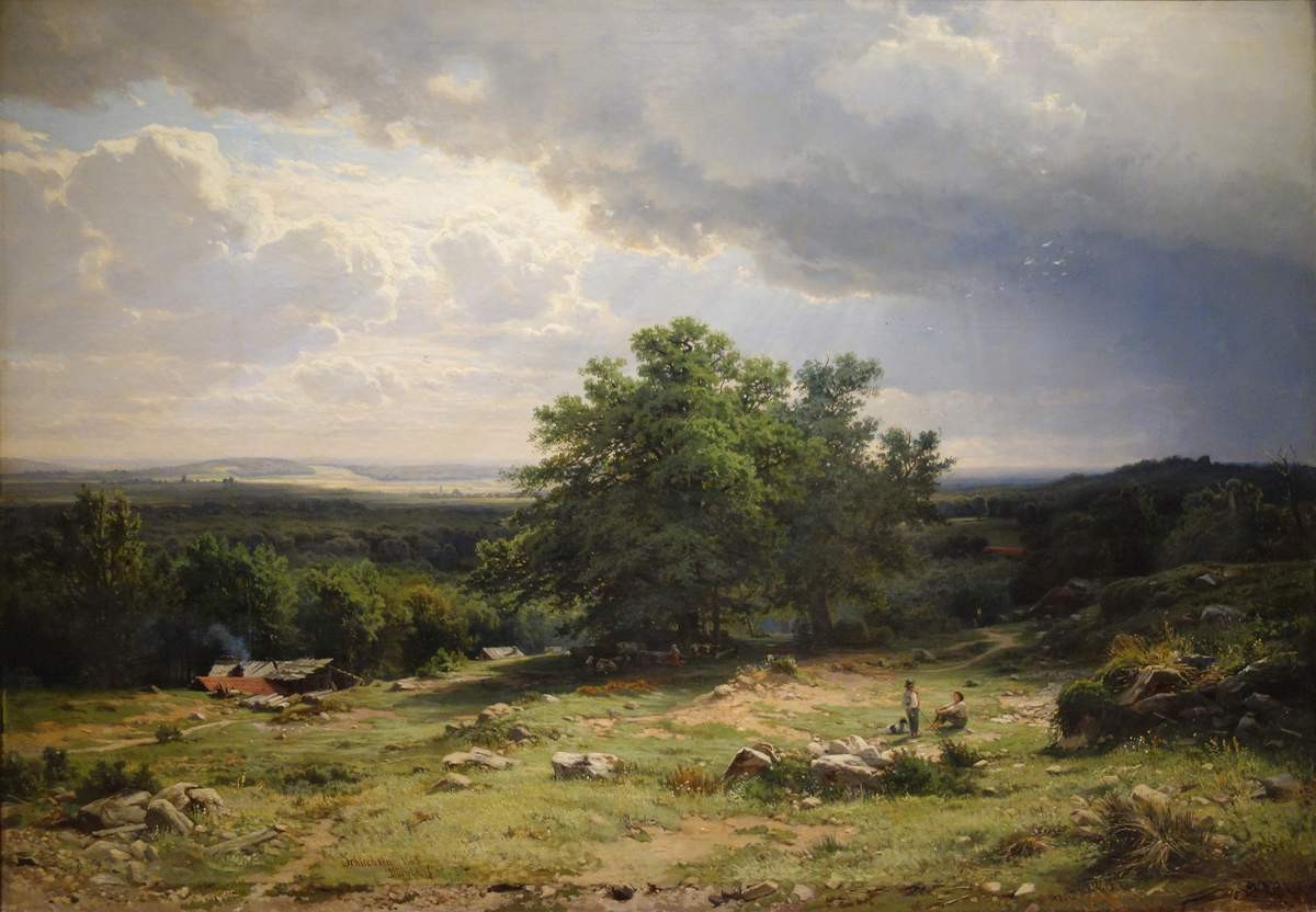 Вид в окрестностях Дюссельдорфа, Ivan Shishkin, 1865