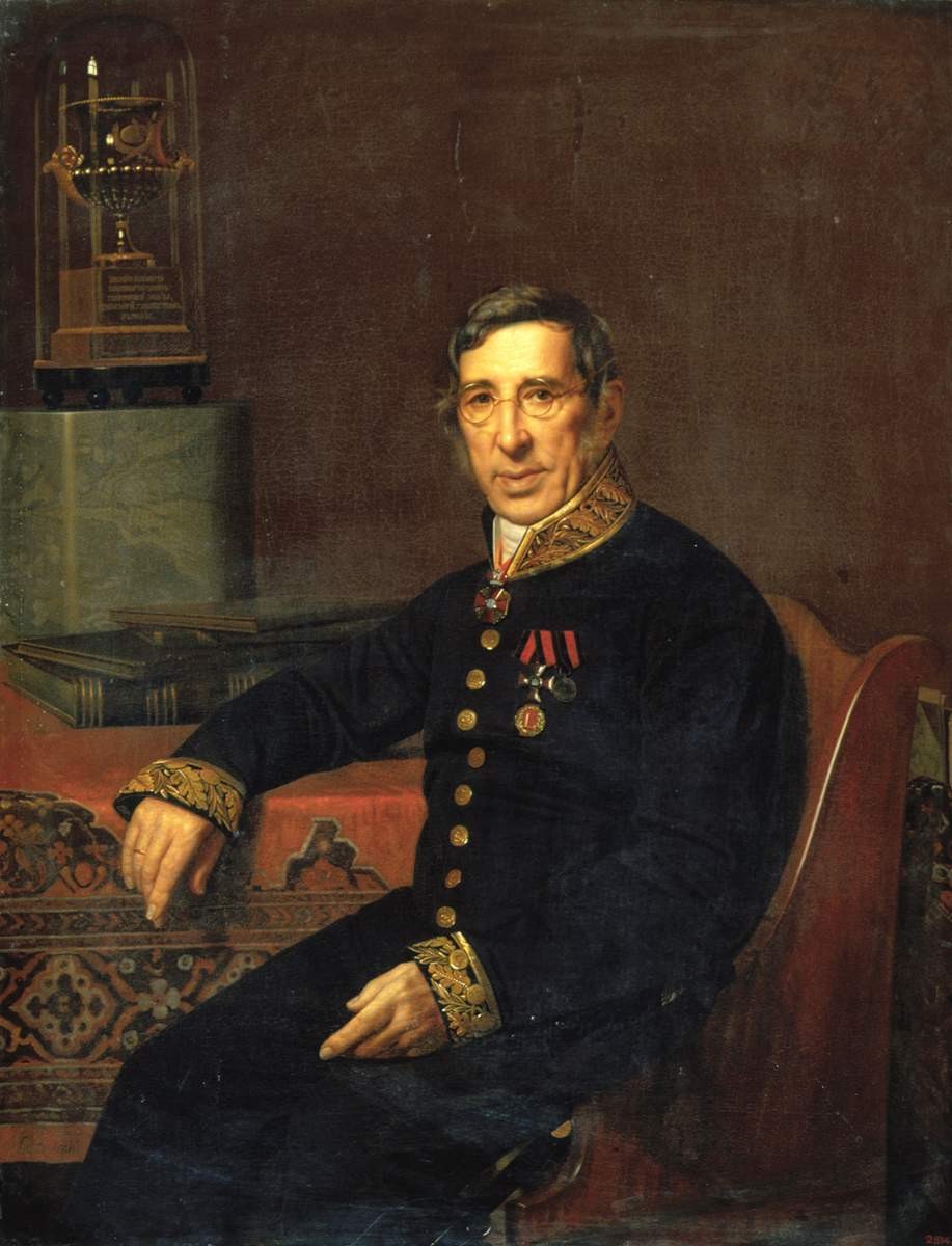 Портрет В. К. Шебуева, Fyodor Slavyansky, 1852