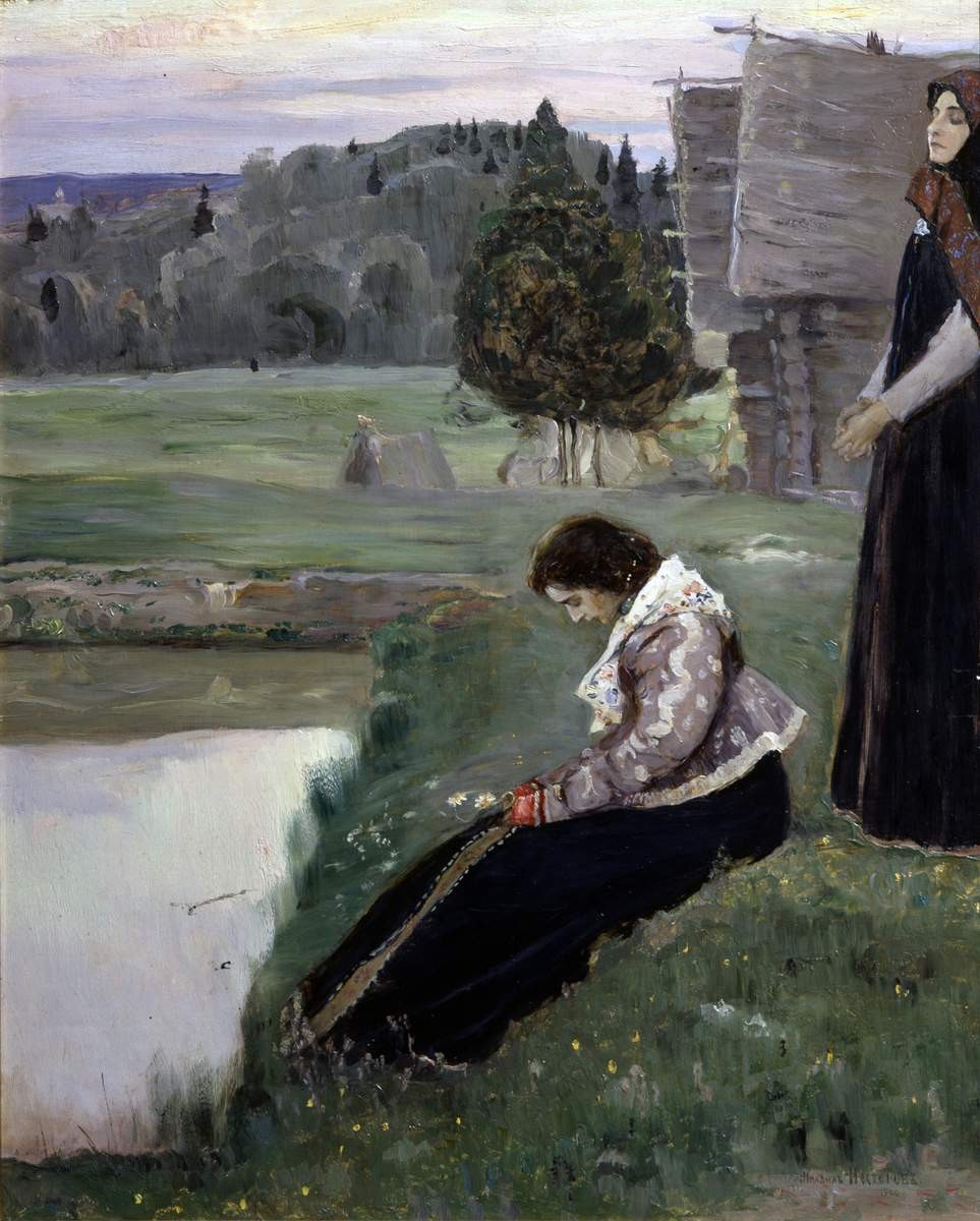Думы, Mikhail Nesterov, 1900
