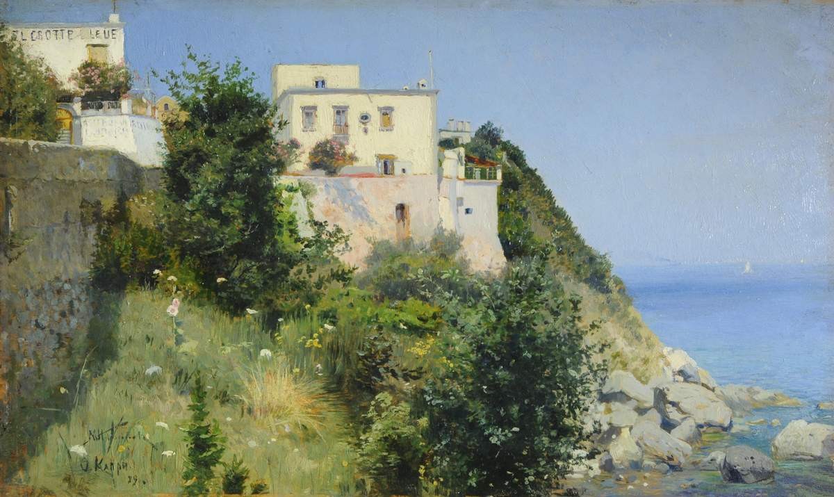Остров Капри, Mikhail Nesterov, 1889