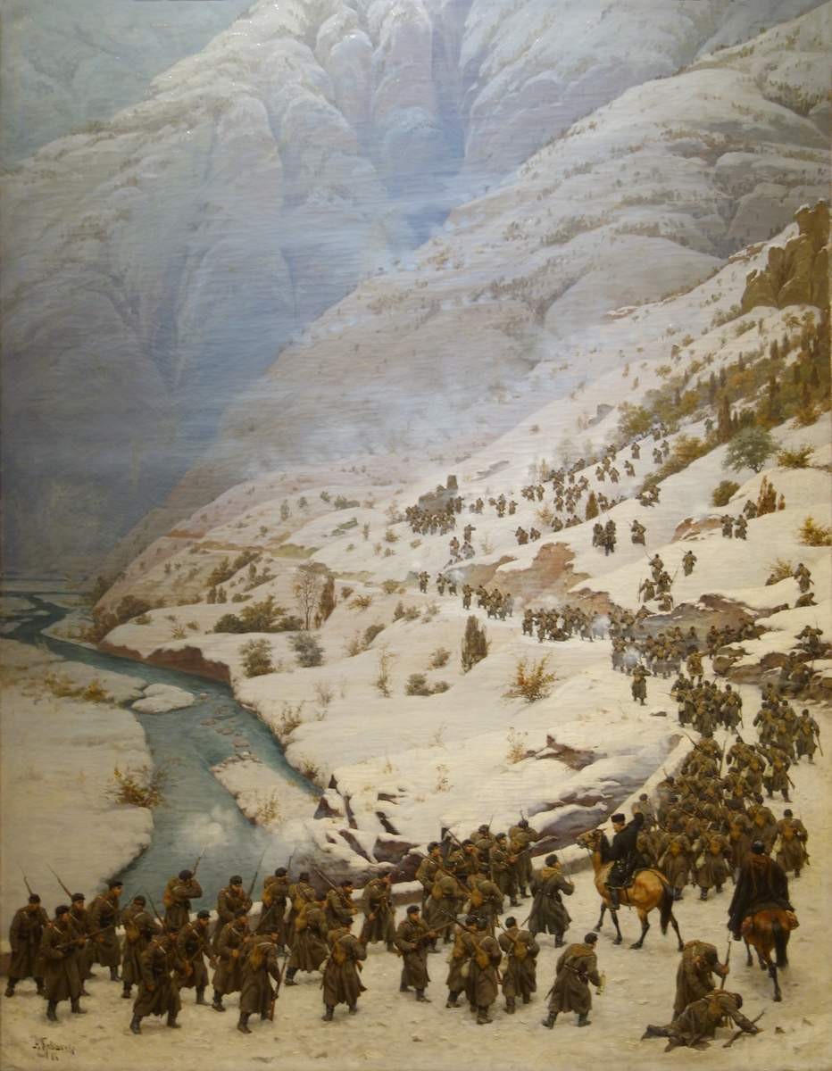 Взятие штурмом укрепленных Горгохотанских высот 1 января 1878 года, Aleksey Kivshenko, 1886