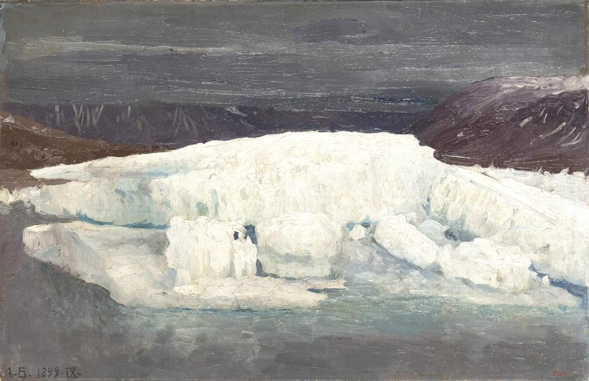 Новая Земля. Лед в Маточкином Шаре, Alexander Alexeyevich Borisov, 1899