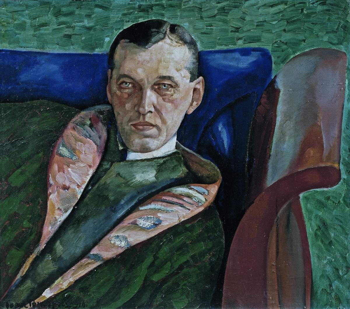 Портрет коллекционера Александра Коровина, Boris Grigoriev, 1916