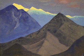 Tibet (Dark Mountaintops at Evening)