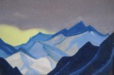 Гималаи (Просвет желтого неба в горах)