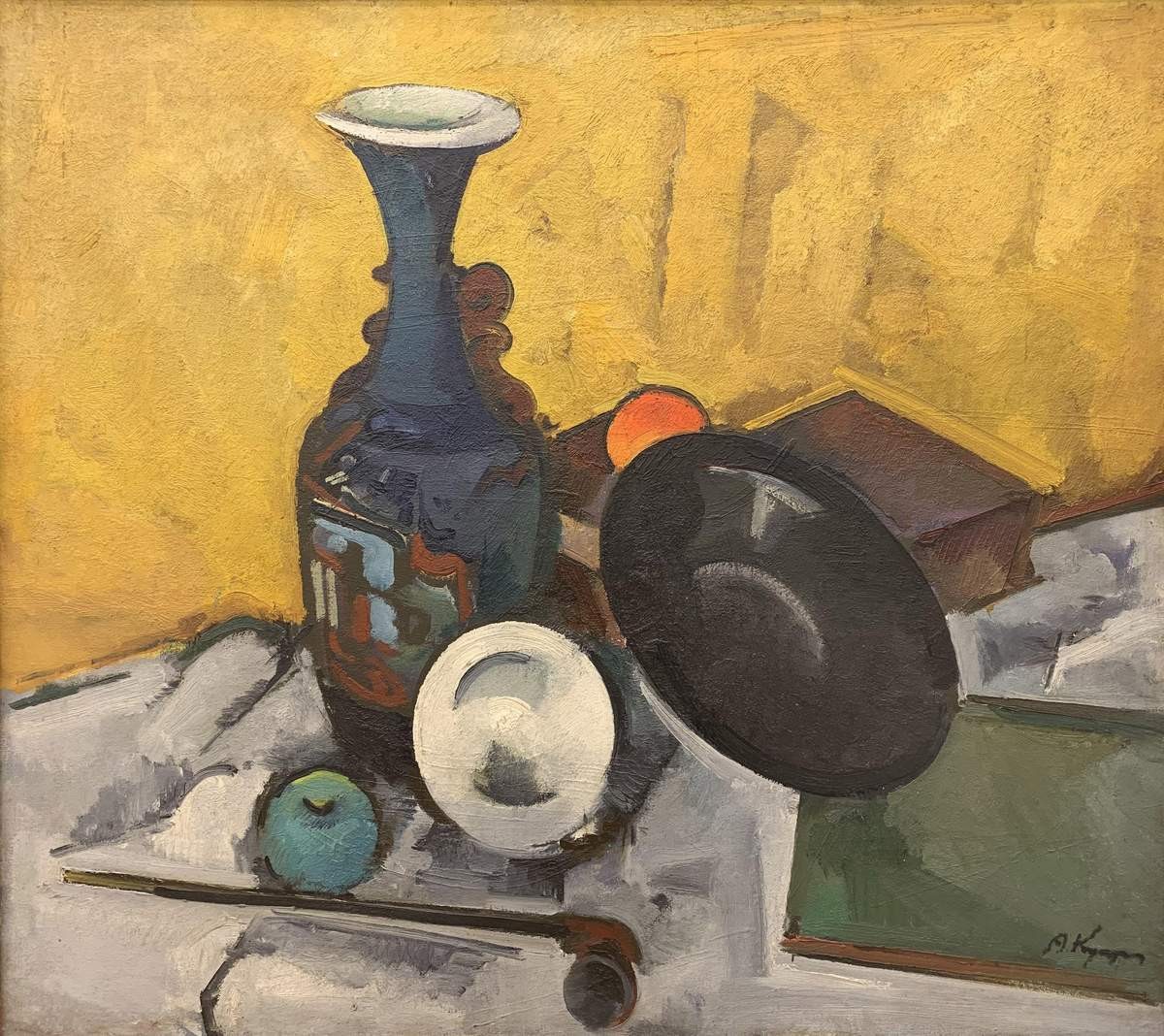 Натюрморт с китайской вазой, Alexander V. Kuprin, 1922