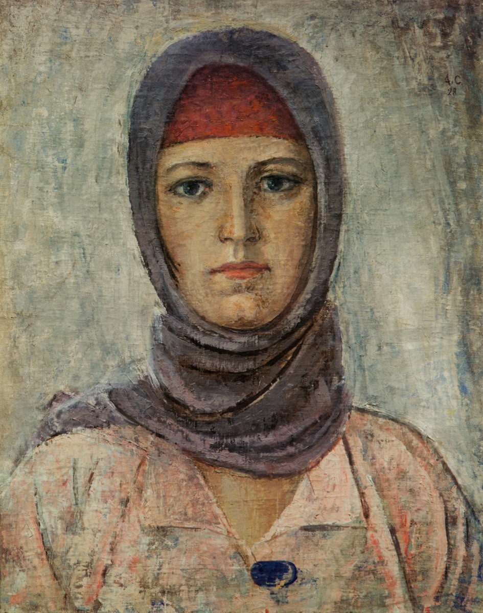Молодая работница, Aleksandr Nikolaevich Samokhvalov, 1928