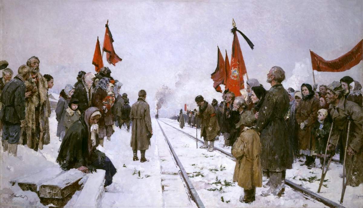 На всем пути народ стоял, Yaroslav Nikolaev, 1957