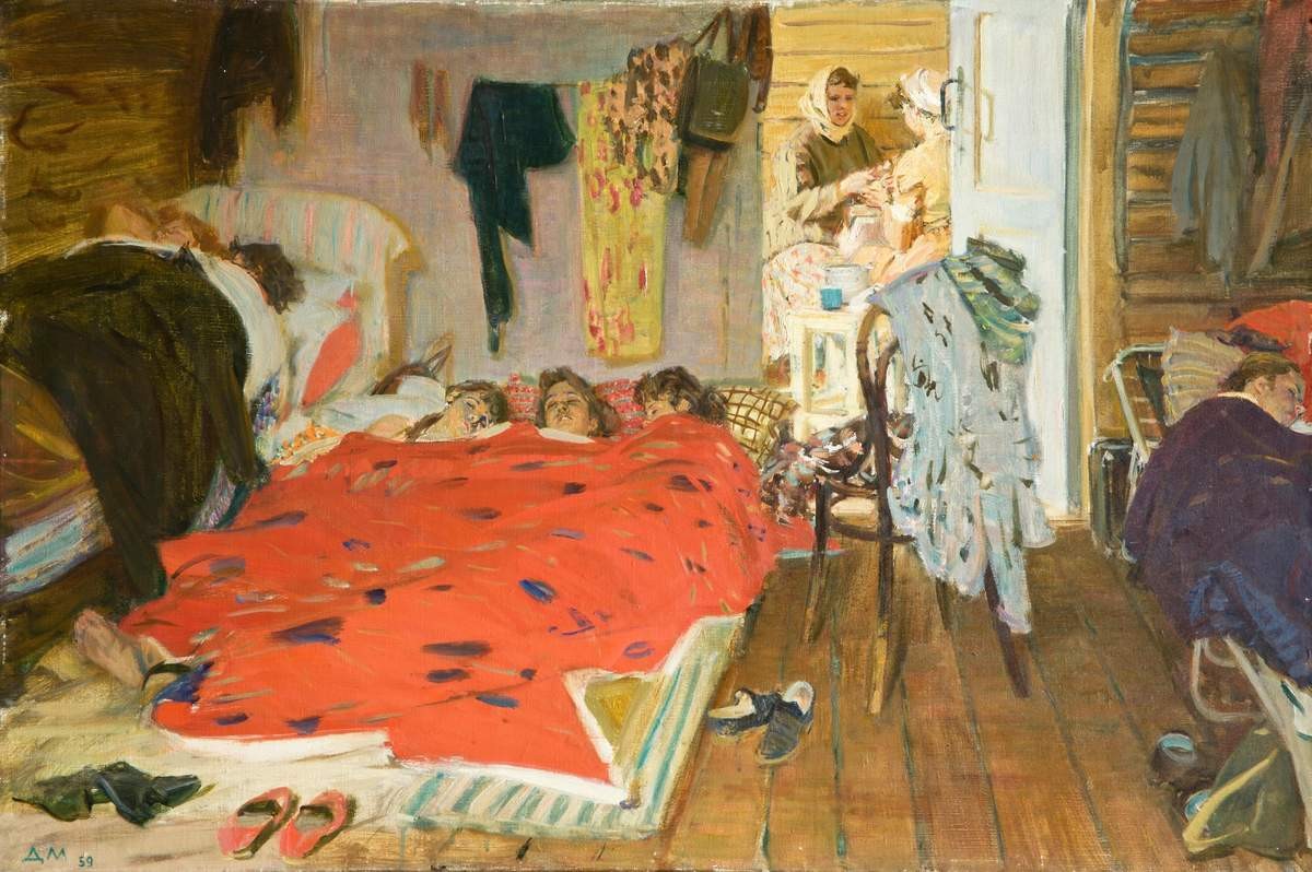 Первое утро. (Гостеприимство), Dmitry Mochalsky, 1959