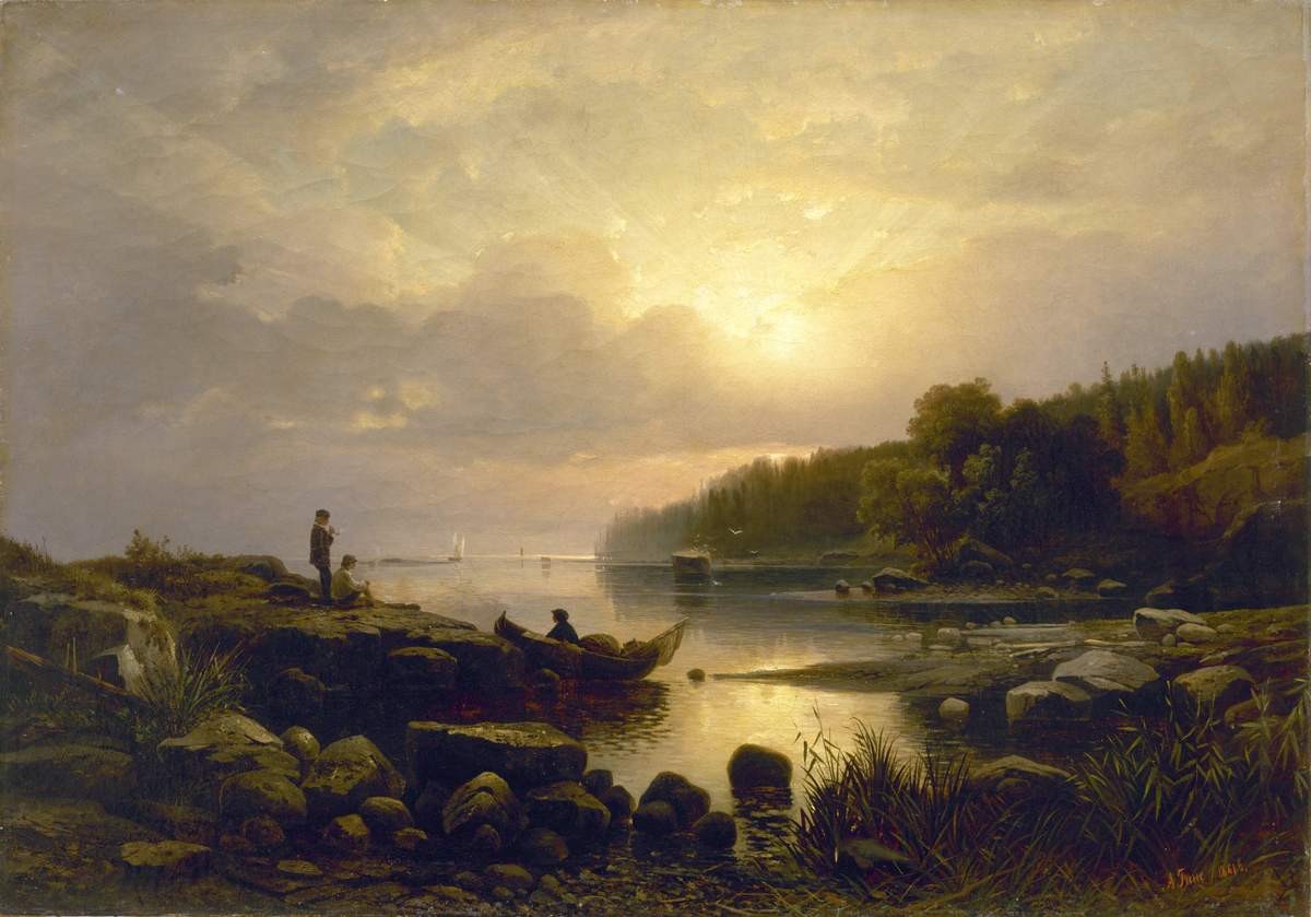 Финляндский пейзаж, Aleksander Gine, 1861