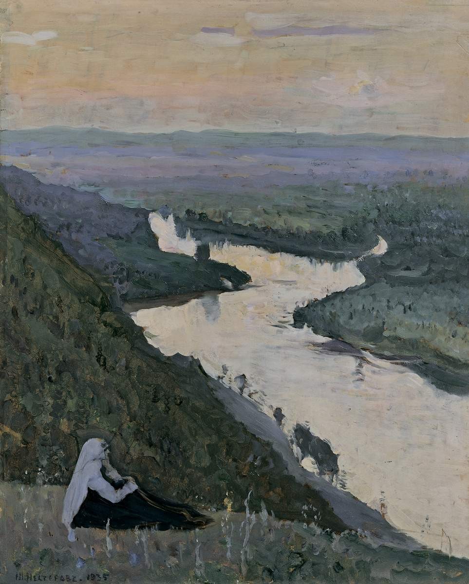 Река Уфимка, Mikhail Nesterov, 1935