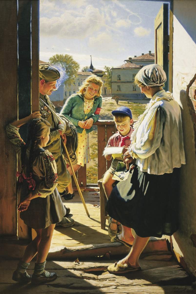 Письмо с фронта, Aleksandr Laktionov, 1962