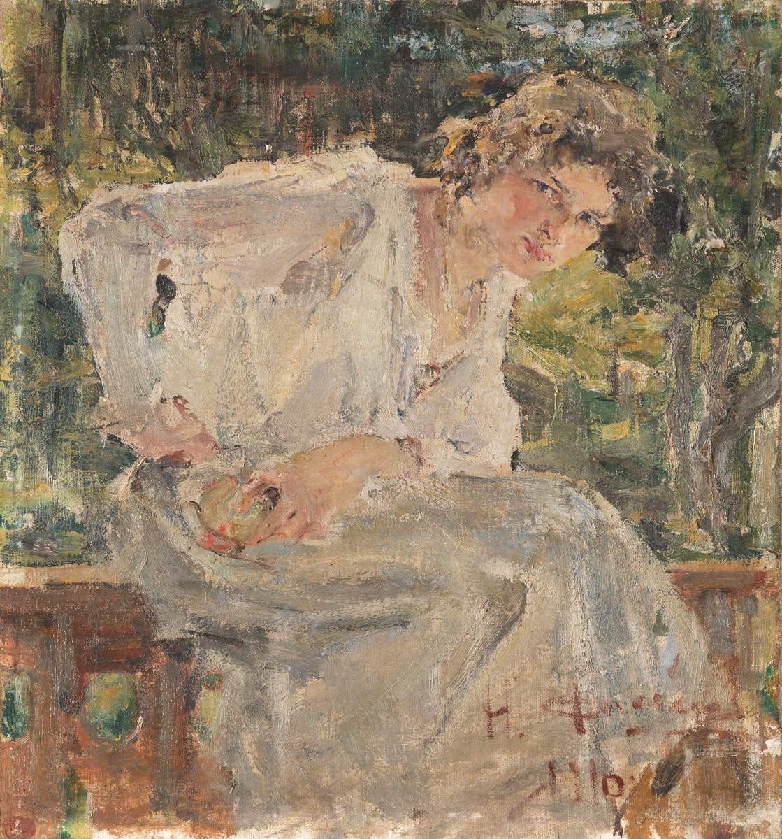 Портрет молодой женщины (Наталья Подбельская), Nikolai Fechin, 1916