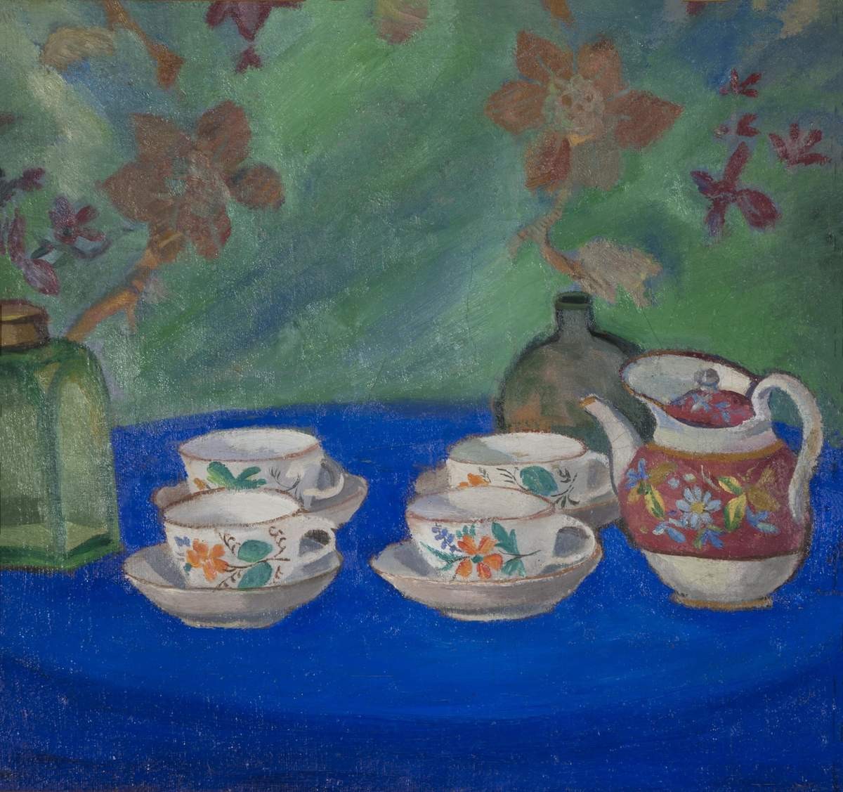 Натюрморт с чашками, Pavel Kuznetsov, 1916