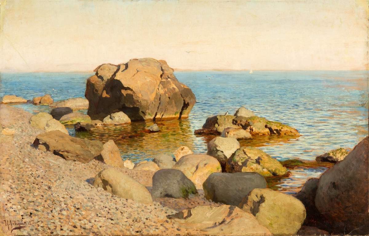 Берег моря. Крым, Isaac Levitan, 1886