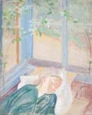 Портрет Елены Гуро (Элеоноры Генриховны Нотенберг, 1877-1913), жены художника
