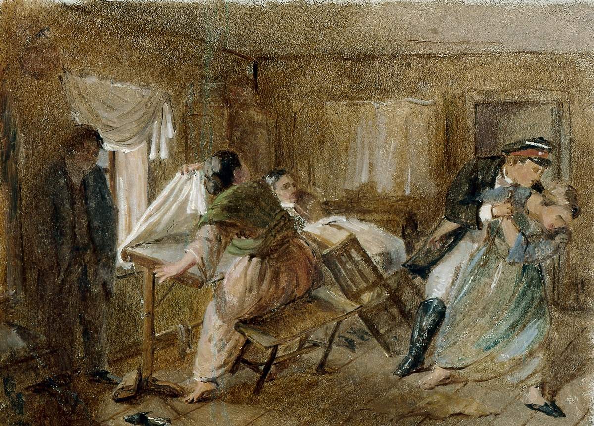 Жанровая сцена, Carl Johann Lemoch, 1868