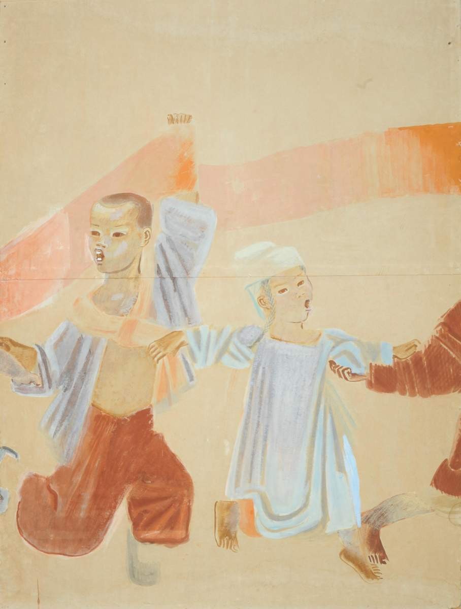 Хоровод детей всех наций. [Второй фрагмент], Alexei Pakhomov, 1929
