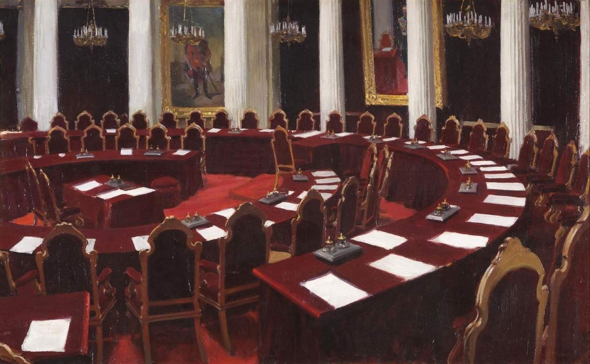 Зал заседаний Государственного совета в Мариинском дворце, Ivan Kulikov, 1901 (1902?)